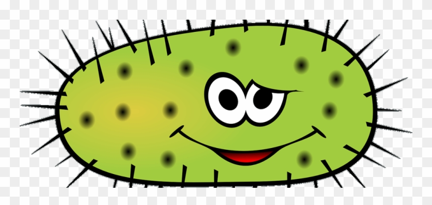 Bacteria Green - Bacteria Cartoon Clipart