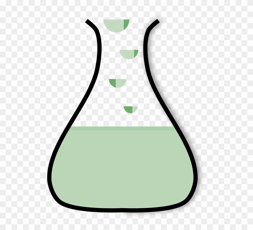 Flask,erlenmeyer - Chemistry Beaker Greeting Cards Clipart