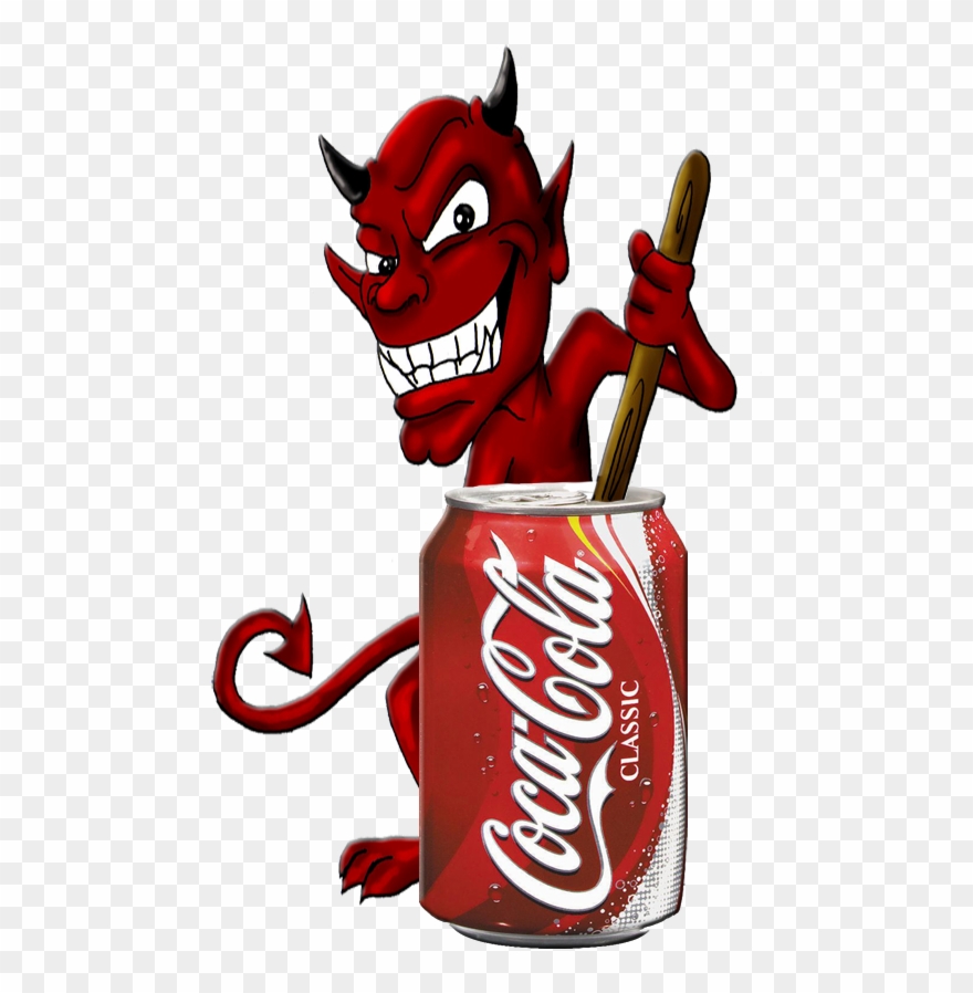 Coca Cola Is Made By The Devil - Coca Cola Regular 24x330ml Cans Carton Clipart