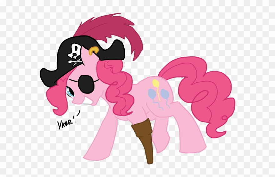 Bux, Earring, Eyepatch, Peg Leg, Pinkie Pie, Pirate, - My Little Pony: Friendship Is Magic Clipart