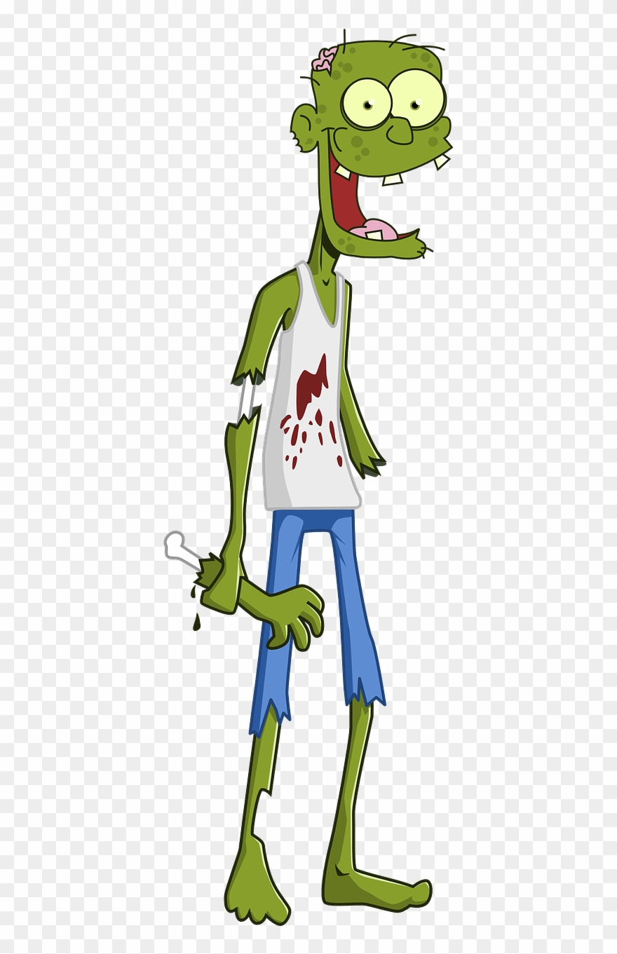 Cute Zombie Cliparts - Zombie Gift - Png Download