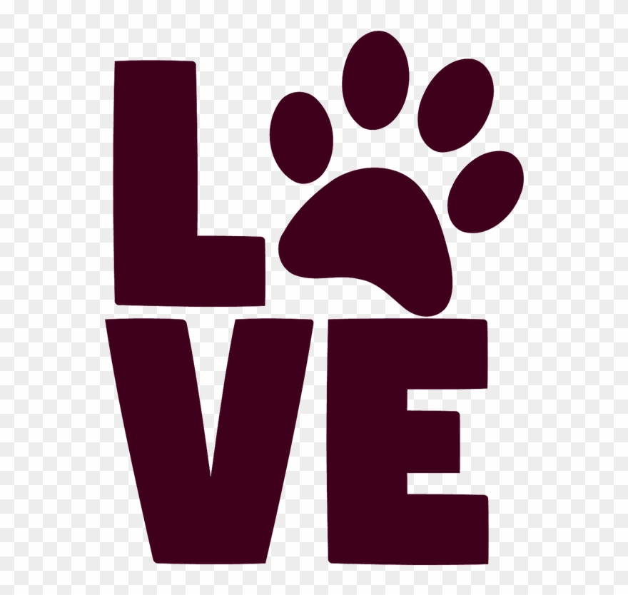 We Are Proud To Be Mlg We Will Be - Love With Paw Print Svg Clipart