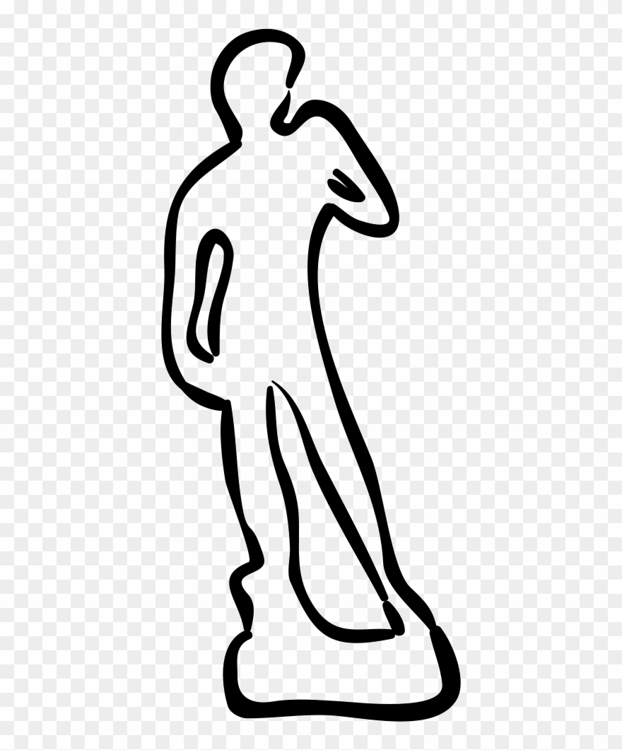 David Statue Hand Drawn Outline Svg Png Icon Free Download - Png David Statue Hand Drawn Outline Vector Clipart