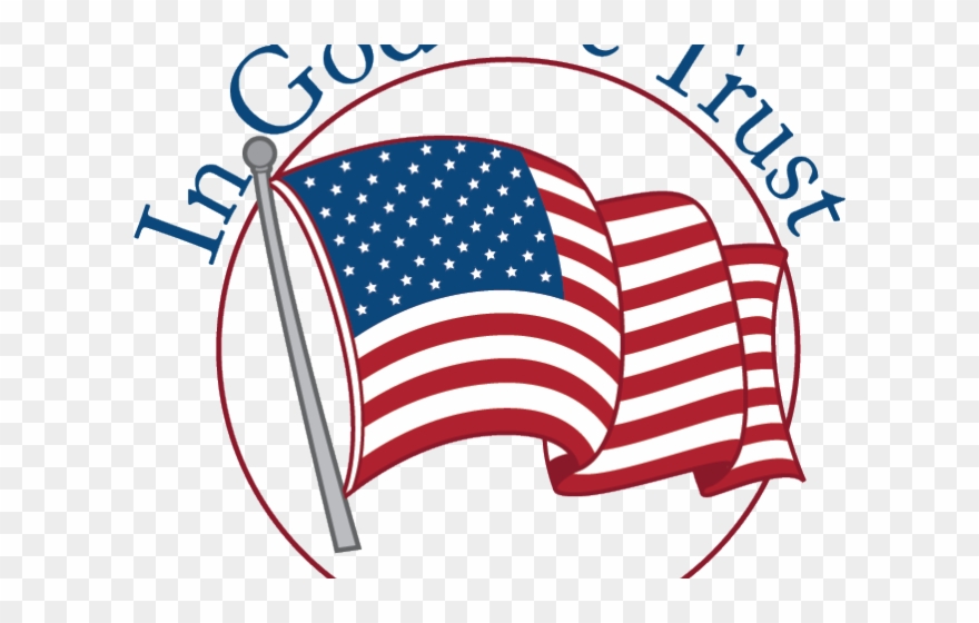 Patriotic Flag Clipart All American - Clip Art Of Usa Flag Waving - Png Download