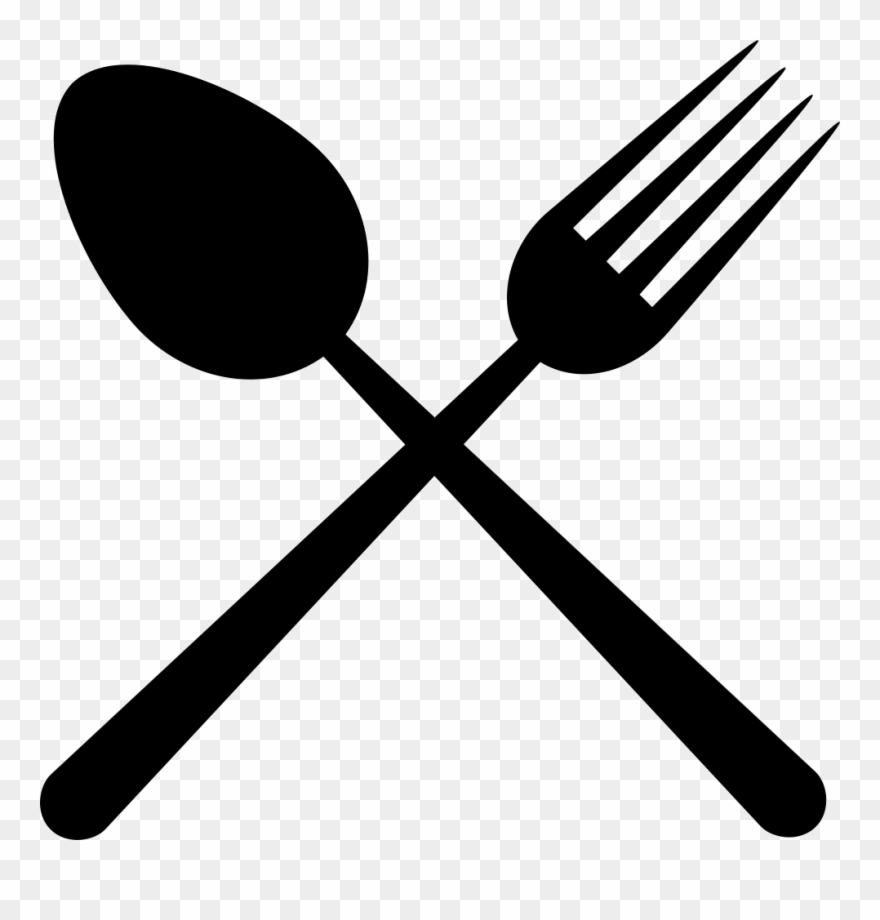 Restaurant Symbol Of A - Fork And Spoon Clipart - Png Download