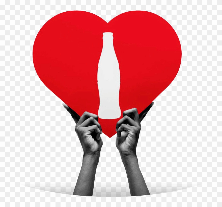 Partnerships - Red Heart Coca Cola Clipart