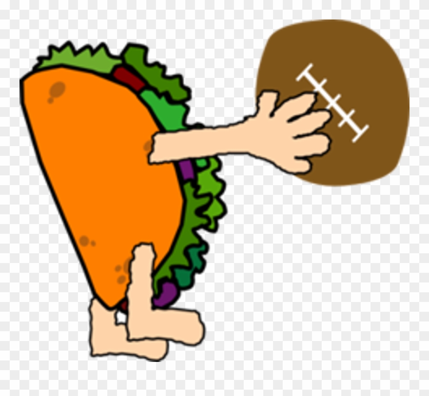 Taco Tackle, Silent Auction, Meat Raffles & 50/50 Raffles - Football Taco Clipart