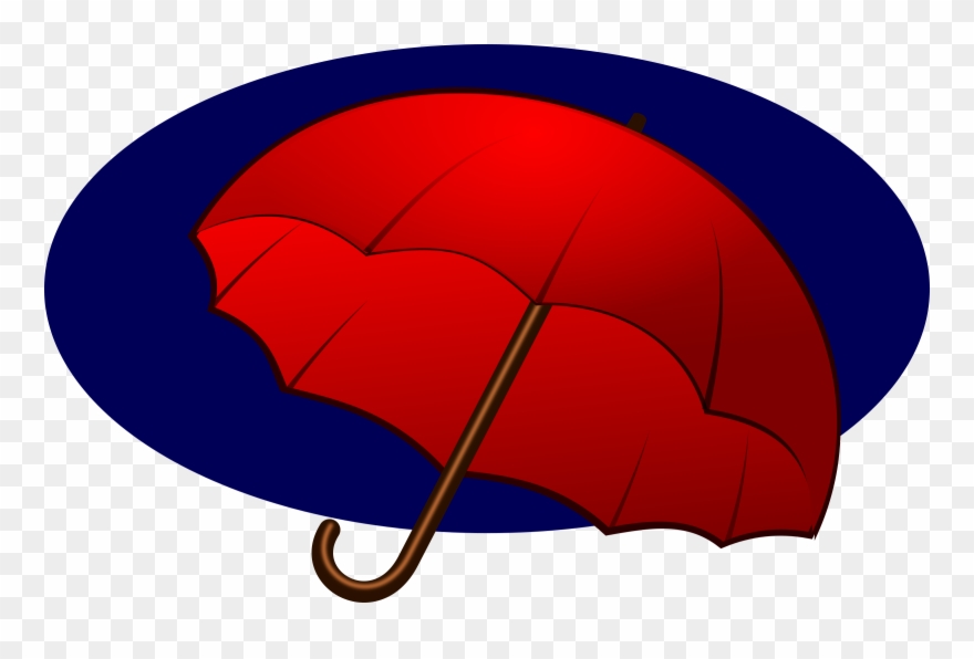 Clipart - Umbrella - Mulher Com Guarda Chuva Vermelho Desenho - Png Download
