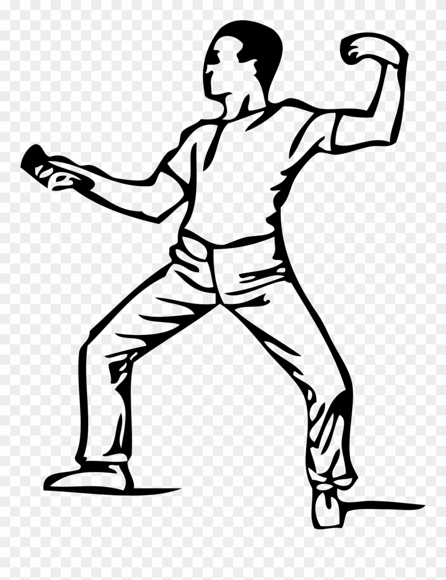 Big Image - Posicion De Guardia Esgrima Clipart