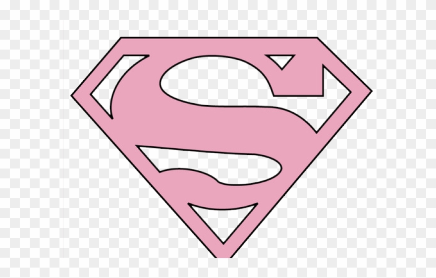 Supergirl Clipart Emblem Pink - Stickers Tumblr Super Girl - Png Download