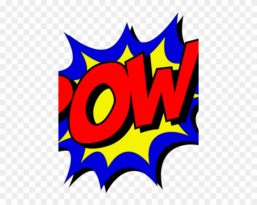 Superhero - Pow Cartoon Clipart