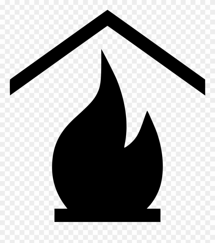 Fireplace Fire Traditional Real Estate Home Svg Png - Real Estate Clipart