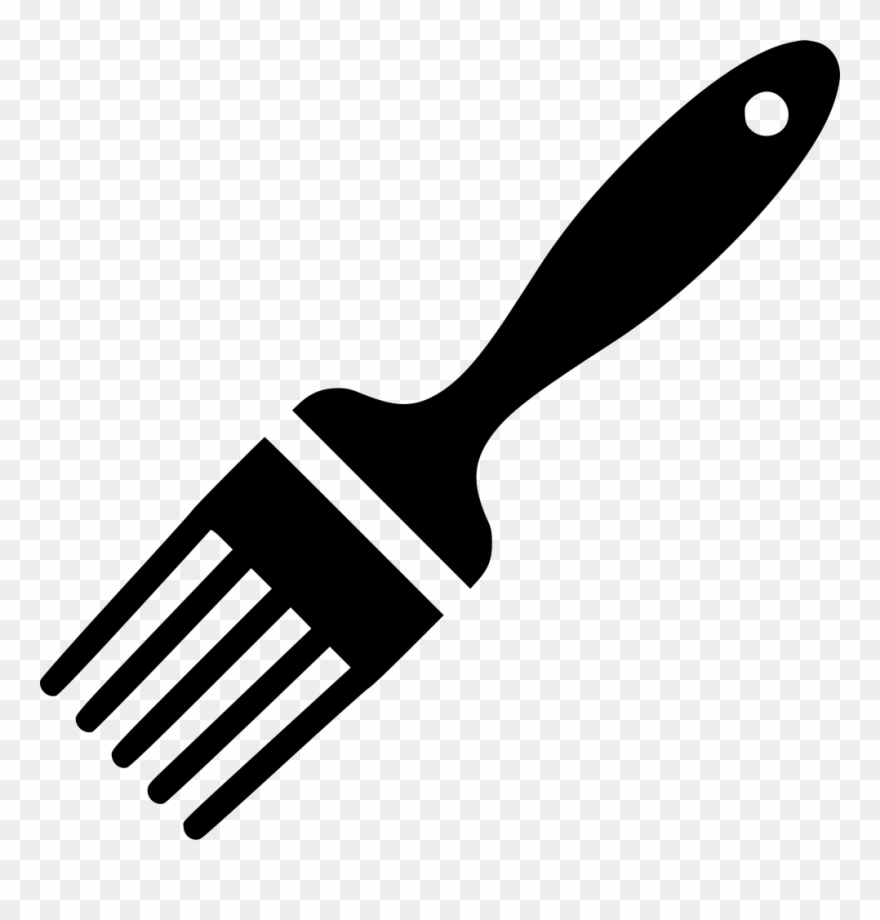 Pastry Brush Cooking Svg - Pastry Brush Png Black And White Clipart