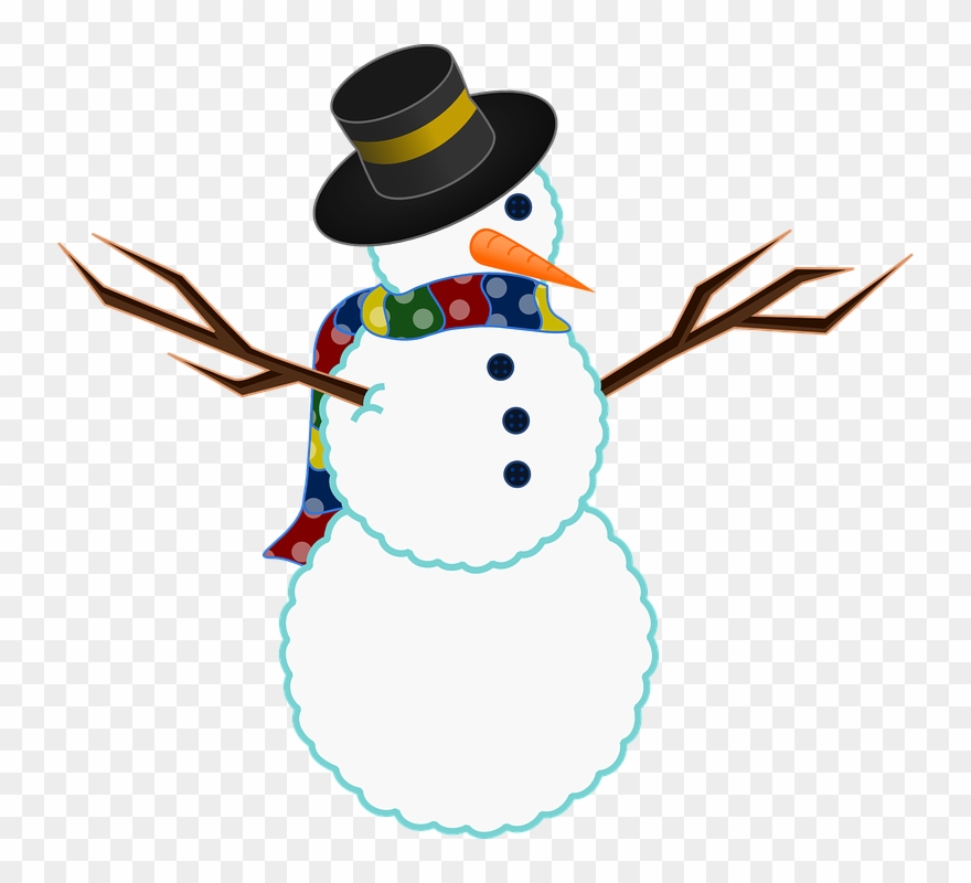 Snowman Clipart Free - Png Download