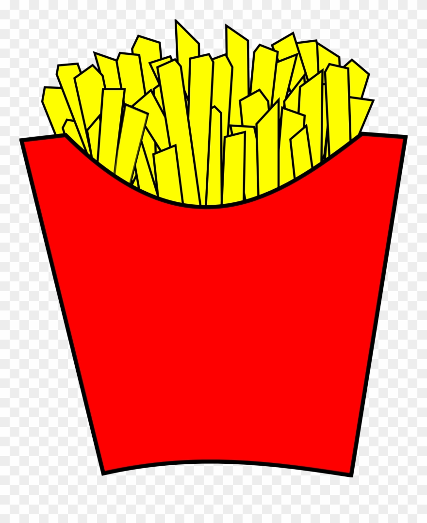French Fries Clipart Mcdonalds - French Fries Png Cartoon Transparent Png