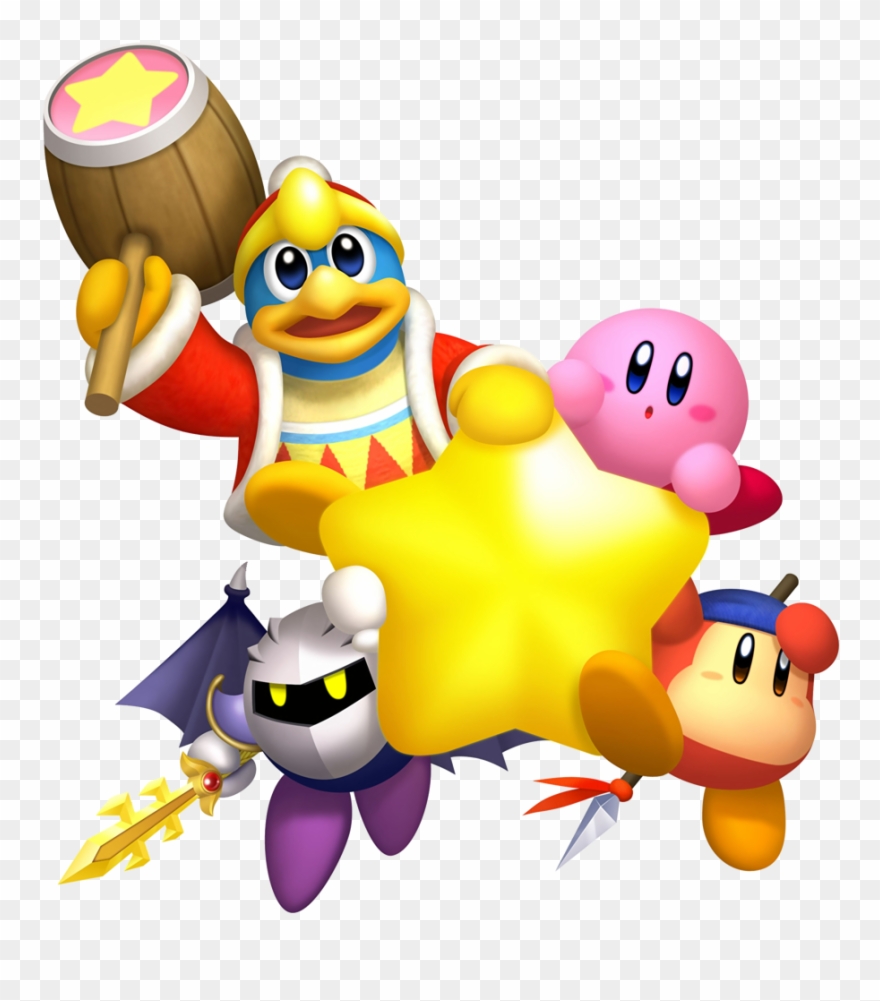 Free Download Snack Time Free Download - Kirby Meta Knight King Dedede Waddle Dee Clipart