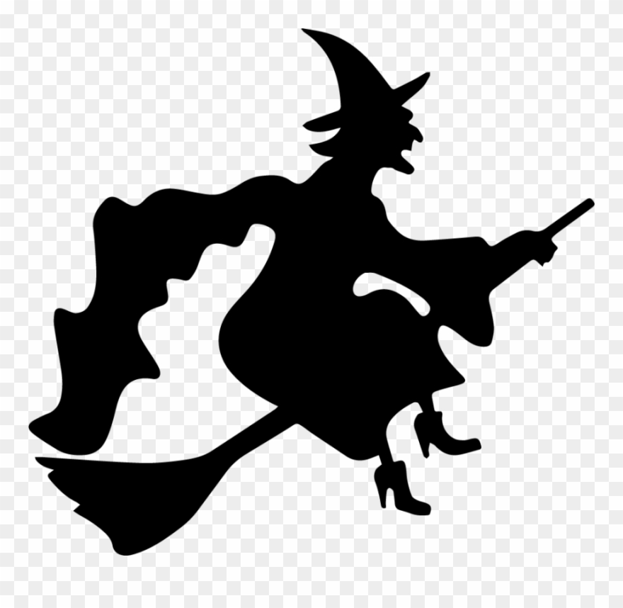 Bad Witches, Akin To The Wicked Witch Of The West And - Witch On A Broom Clipart