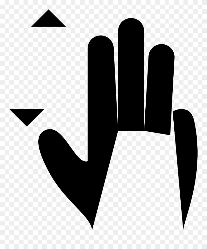 Gesture F Drag Up Down Comments - Illustration Clipart