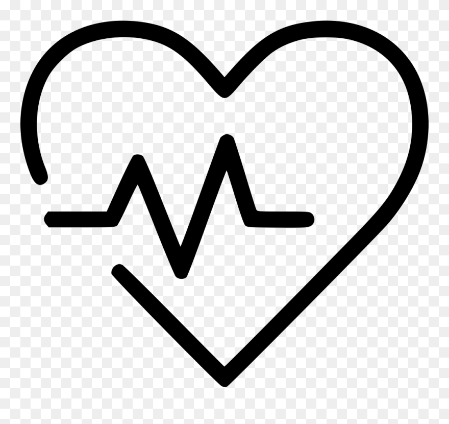 Heart Pulse - Heart Pulse Black And White Clipart