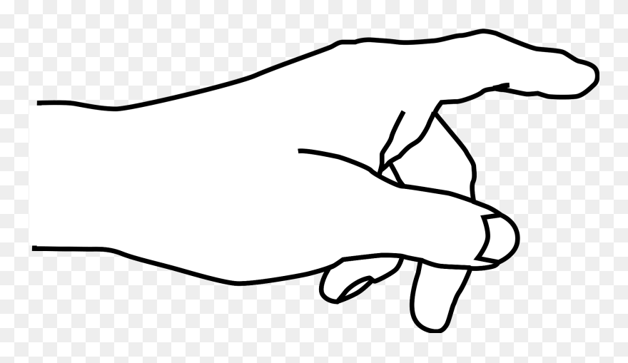 Clipart Pointing Finger - Png Download
