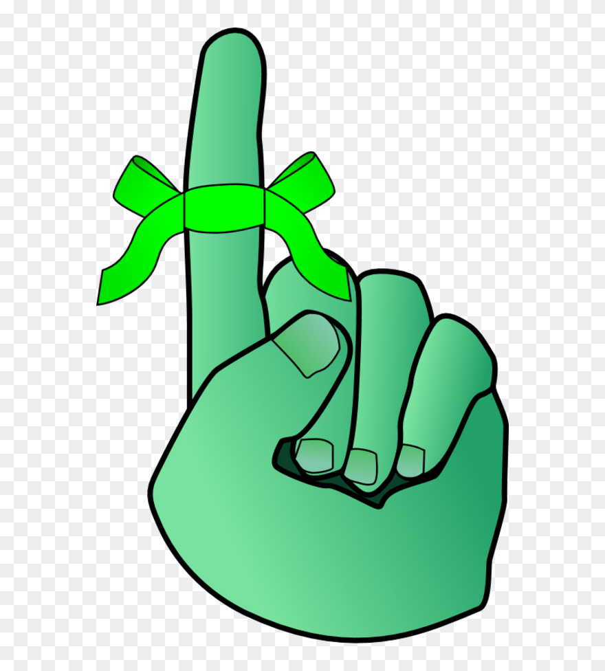 Transparent Finger Clipart - Finger Reminder - Png Download