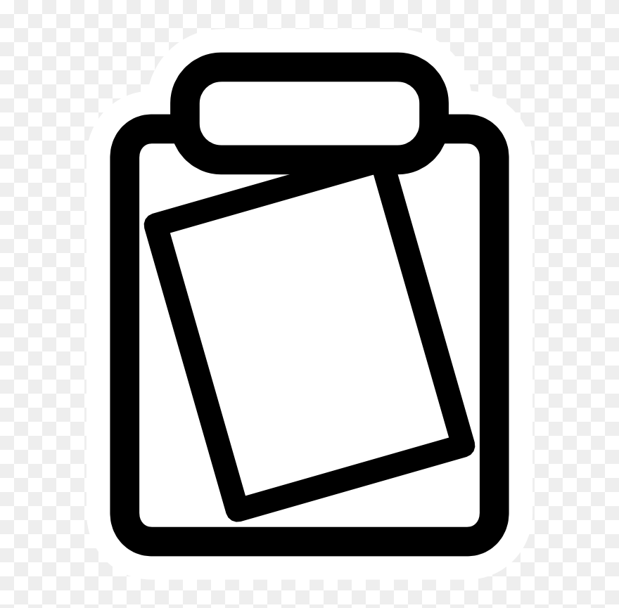 Mono Tool Clipboard - Report Clipart Transparent Background - Png Download