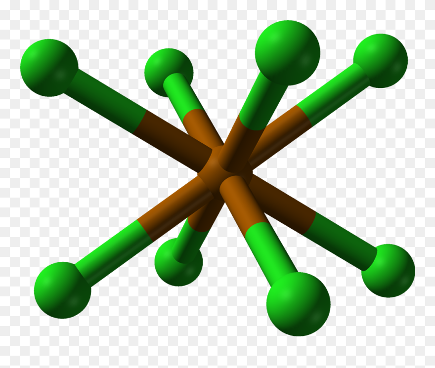 Polonium Dichloride Xtal 1955 3d Po Coordination 3d - Les Composés Du Polonium Clipart