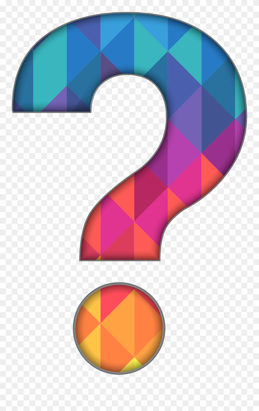 Colorful Question Mark Clipart - Png Download
