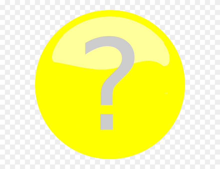 Yellow Question Mark Clip Art At Clker - Firebase Realtime Database Icon - Png Download