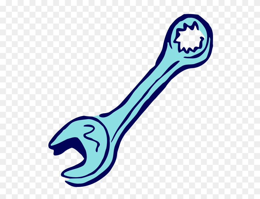 Roughly Drawn Spanner - Spanner Images Clip Art - Png Download