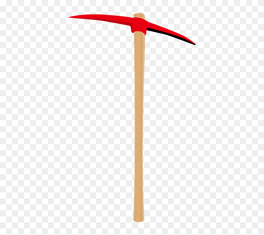 Pickaxe Hand Tool Clipart - Carmine - Png Download