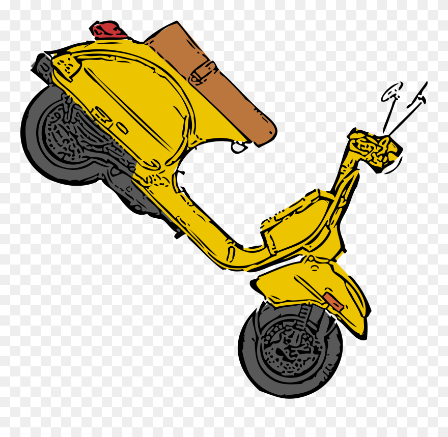 Scooter Vector Clip Art - Cartoon Scooter Png Transparent Png