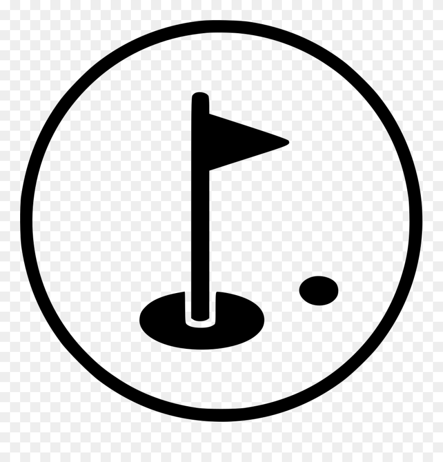 Golf Hole Flag Aim - Portable Network Graphics Clipart