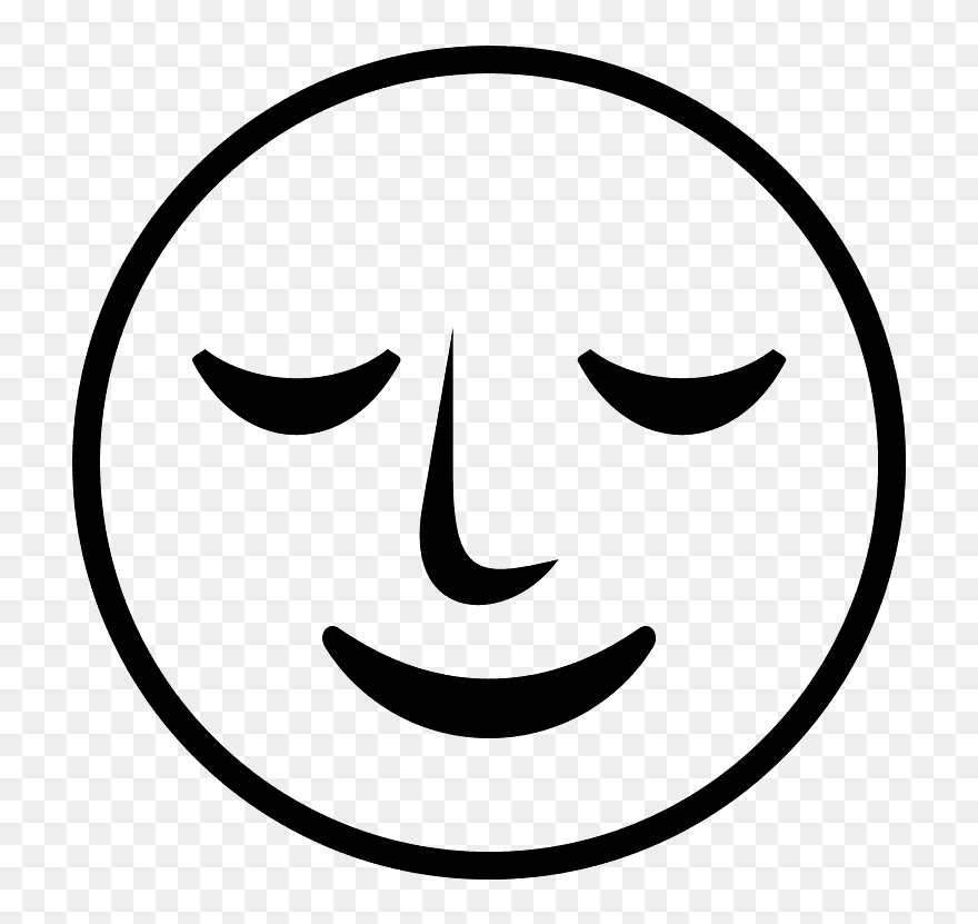 Full Moon Face Emoji Clipart - Png Download