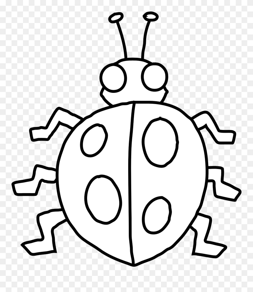 Insect Clipart Black And White - Png Download