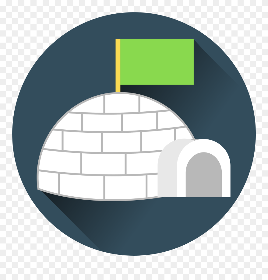 Igloo Logo Icon - Circle Clipart