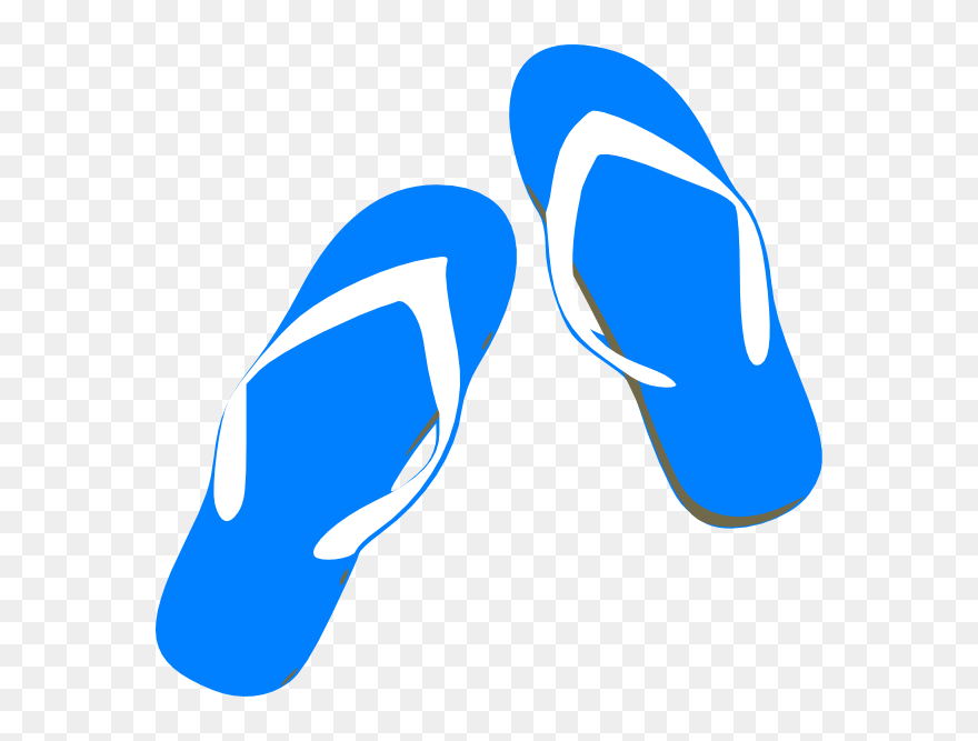 Flip Clipart Image Online Banner Freeuse Library Blue - Slipper Clip Art - Png Download