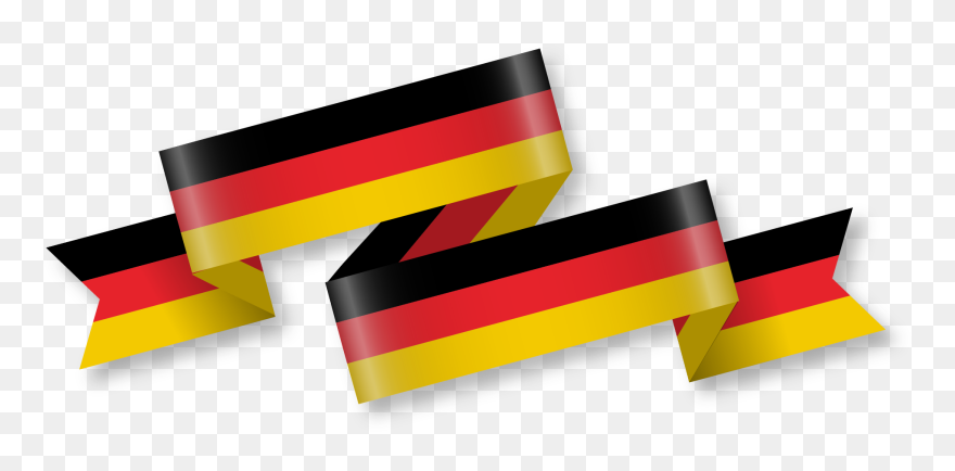 German Of Streamers Euclidean Flag Vector Germany Clipart - Germany Flag Ribbon Png Transparent Png