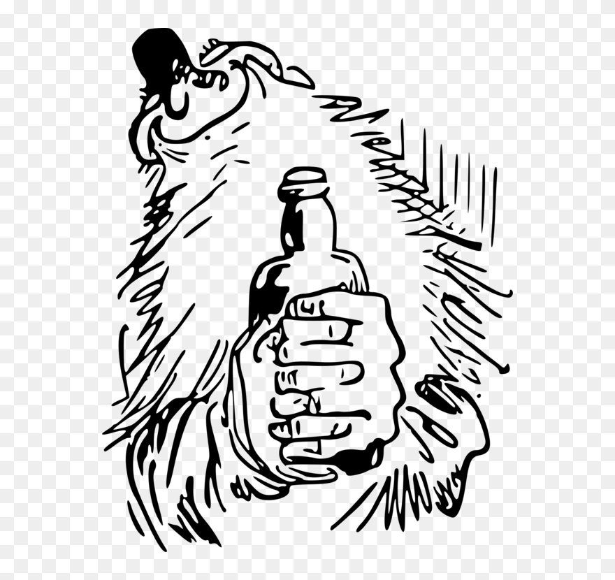 Germany Drawing Caricature Cc0 - Orang Pegang Botol Minuman Clipart