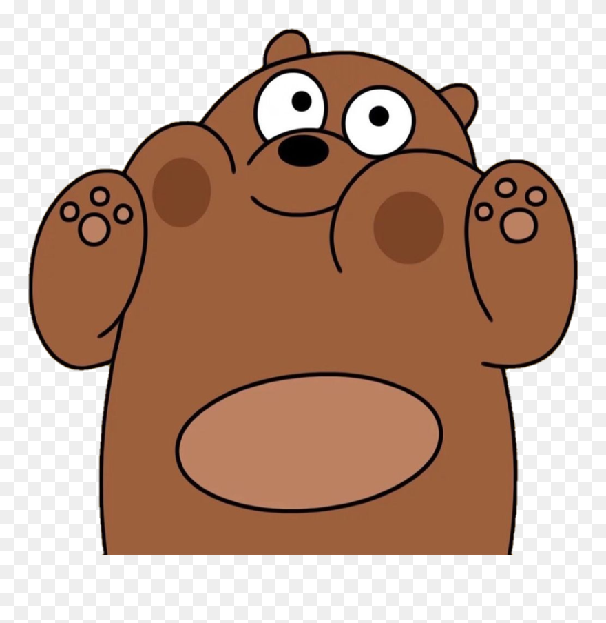 Webarebears Grizzly Grizzlybear Cute Aesthetic Panda - We Bare Bears Grizzly Png Clipart