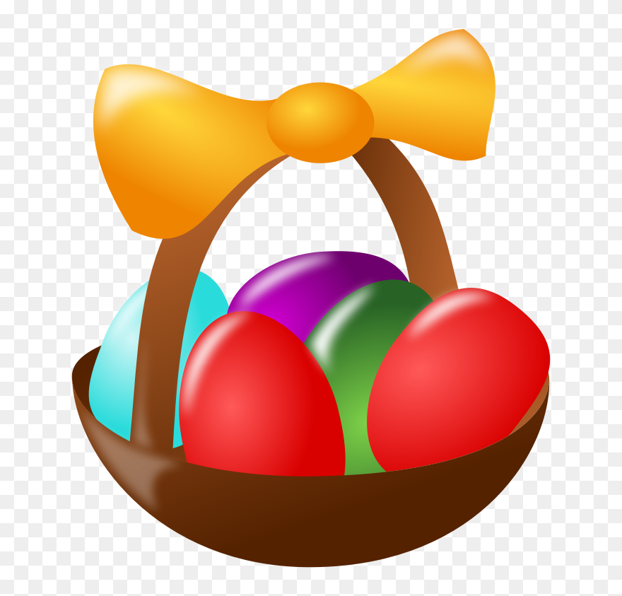 Easter Basket Ns - Easter Egg Basket Clip Art - Png Download