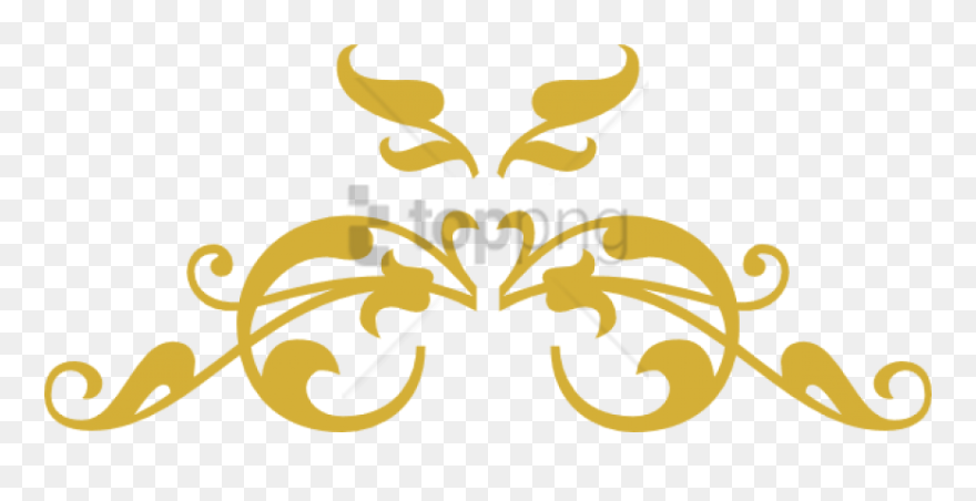 Free Png Gold Swirl Design Png Png Image With Transparent - Black And White Border Design Png Clipart