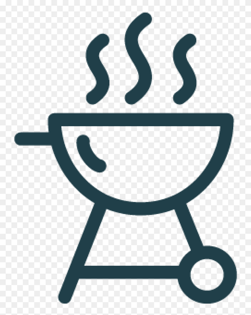 Barbecue Churrasco Grilling Cooking Vector Graphics - Transparent Background Bbq Icon Clipart