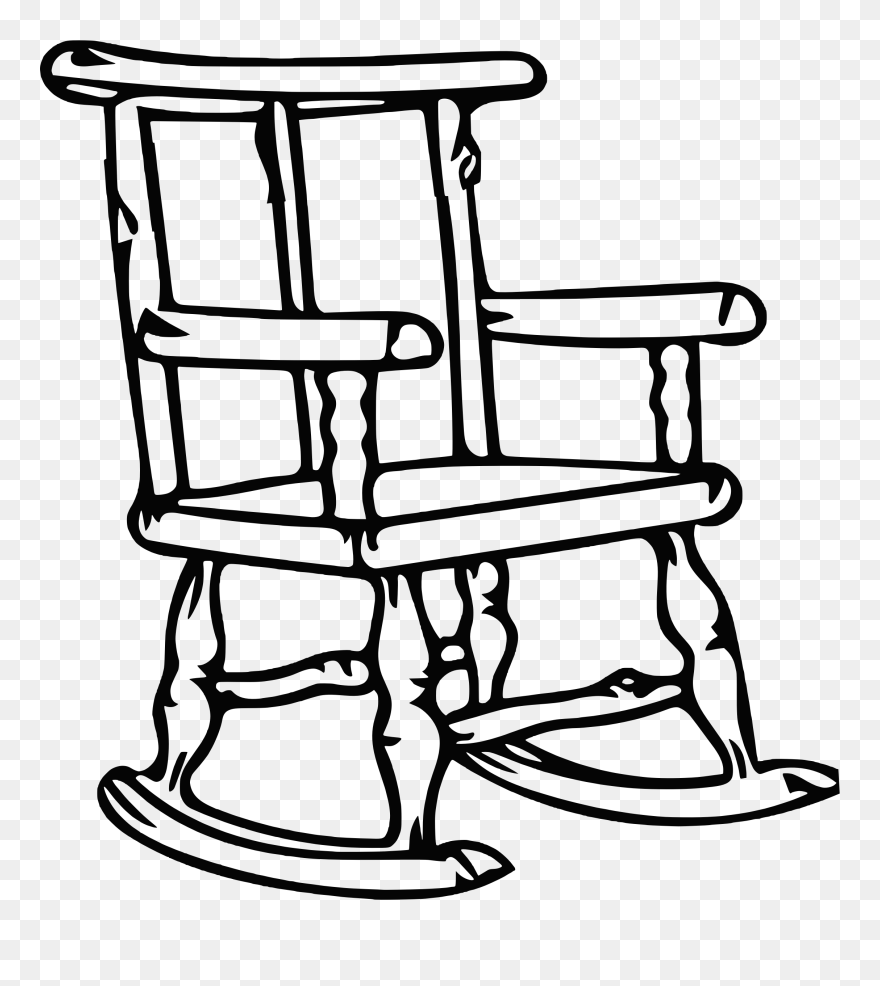 Cartoon Rocking Chair Drawing Clipart