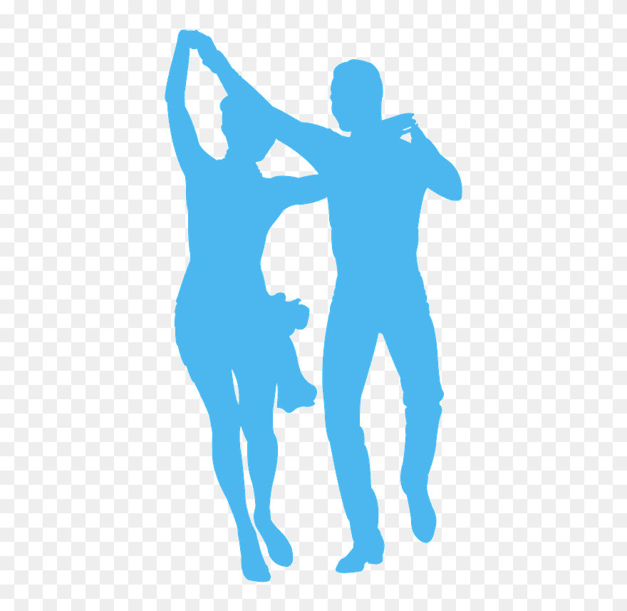 Silueta De Pareja Bailando Clipart