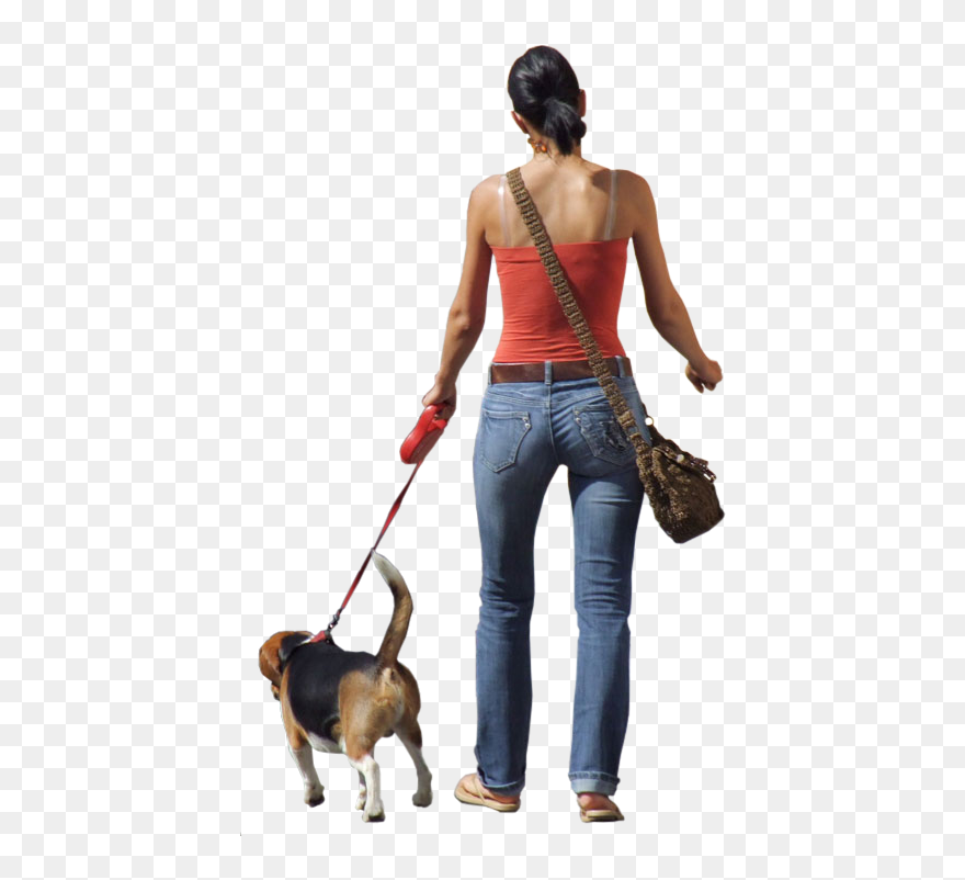 Dog Walking Clip Art - People Walking Png Transparent Png