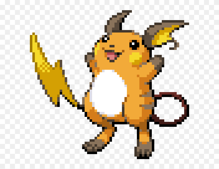 Pikachu Raichu Sprite Image Gif - Pixel Art Raichu Clipart