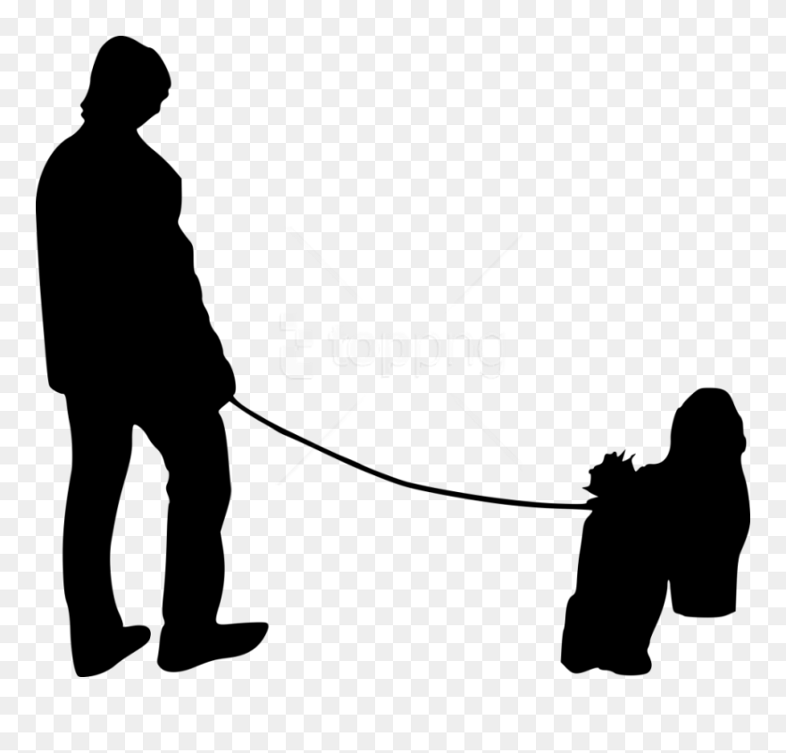Free Png Dog Walking Silhouette Png Images Transparent - People Walking Png Silhouette Clipart