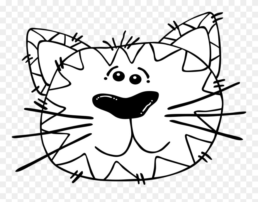 Cat 20clipart - Cat Clipart Black And White - Png Download