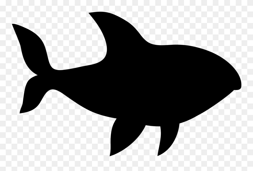 Shark Clip Art Fauna Fin Silhouette - Png Download